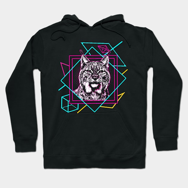 Lynx Geometric Colorful Shapes Hoodie by Mila46